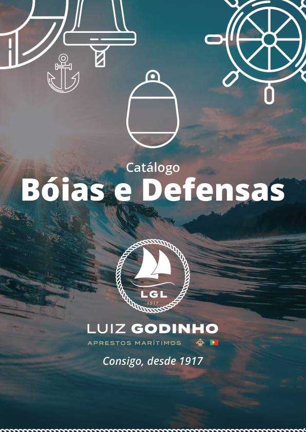 Fotografia de capa do catálogo de Bóias e Defensas